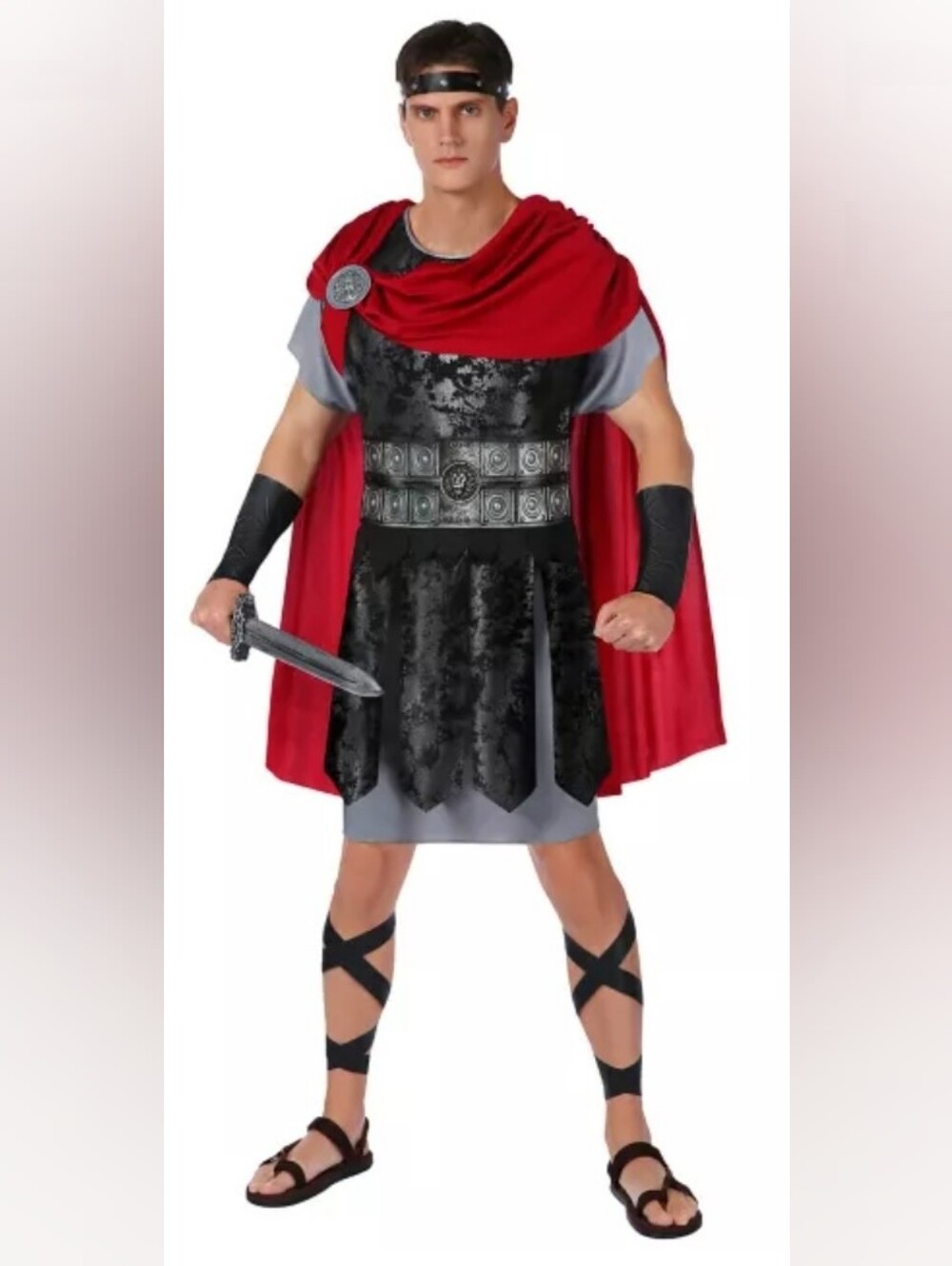 Spirit Halloween Gladiator Roman Soldier Adult Costume, Size Large
